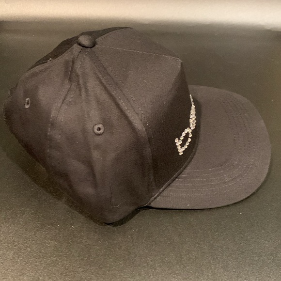 Bebe Black Hat with Rhinestone Logo Embellished Baseball Cap - Picture 6 of 10